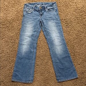 American Eagle Classic Blue Women's Petite Jeans